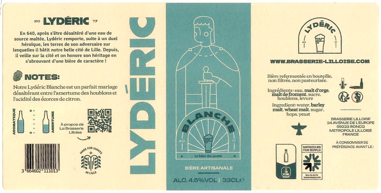 Etiquette BRASSERIE LILLOISE 46