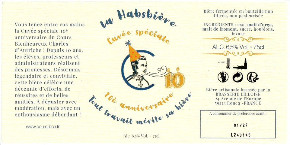 Etiquette BRASSERIE LILLOISE 56