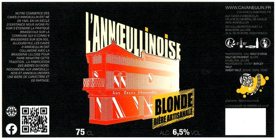 Etiquette BRASSERIE LILLOISE 58