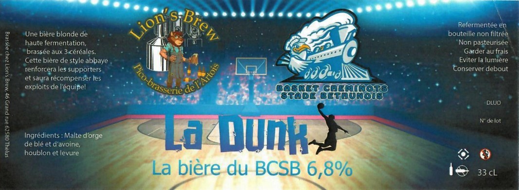 Etiquette BRASSERIE LION'S BREW 01