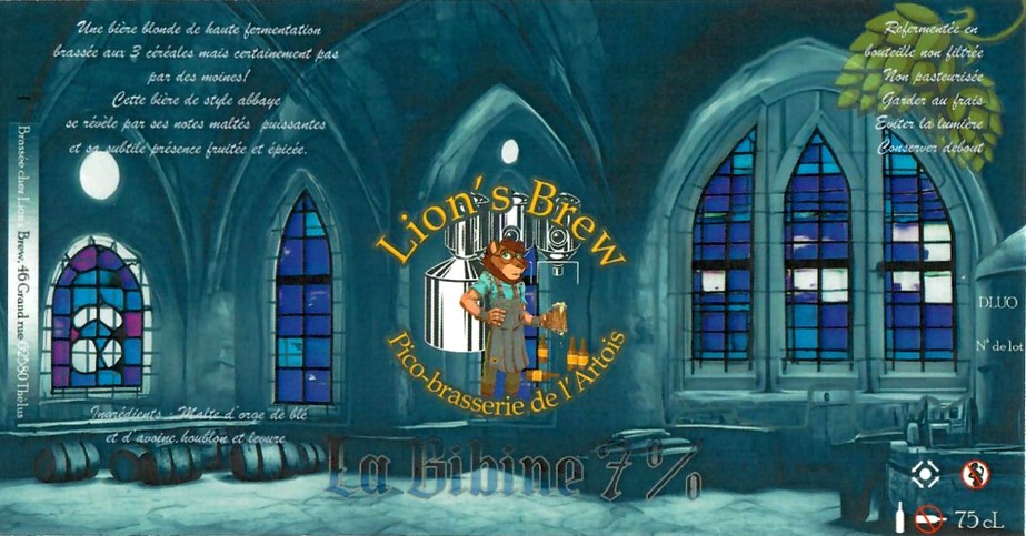 Etiquette BRASSERIE LION'S BREW 02