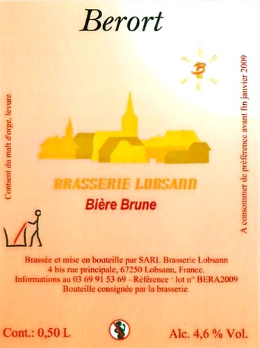 Etiquette BRASSERIE LOBSANN 107