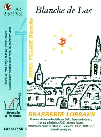 etiquette BRASSERIE LOBSANN 121