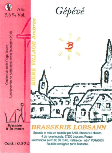 etiquette BRASSERIE LOBSANN 139