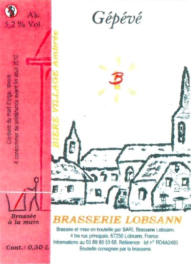etiquette BRASSERIE LOBSANN 142