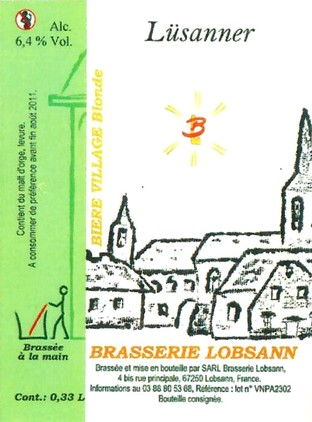 etiquette BRASSERIE LOBSANN 158