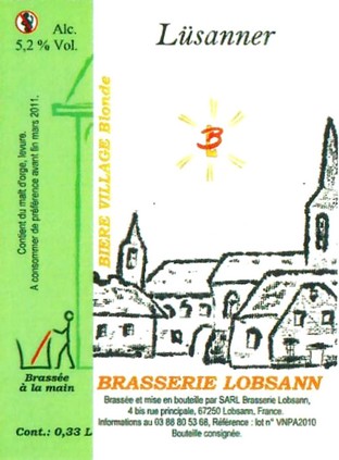 etiquette BRASSERIE LOBSANN 160