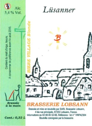 etiquette BRASSERIE LOBSANN 161