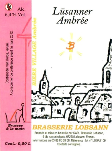 etiquette BRASSERIE LOBSANN 169