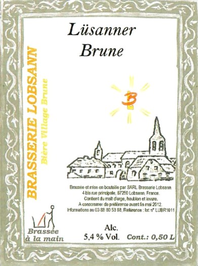 etiquette BRASSERIE LOBSANN 180