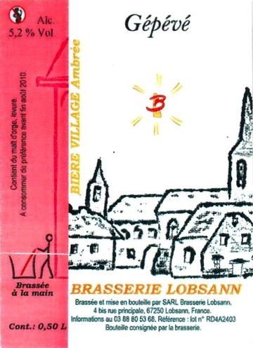 etiquette BRASSERIE LOBSANN 27