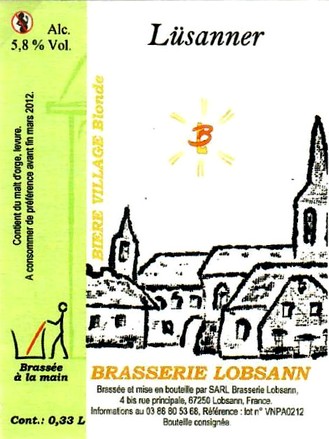 etiquette BRASSERIE LOBSANN 30