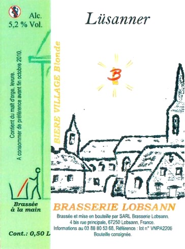 Etiquette BRASSERIE LOBSANN 42