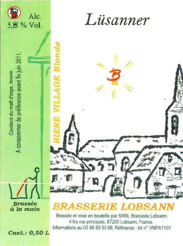 Etiquette BRASSERIE LOBSANN 58