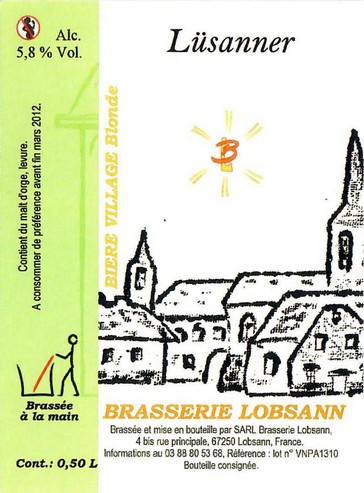 Etiquette BRASSERIE LOBSANN 59