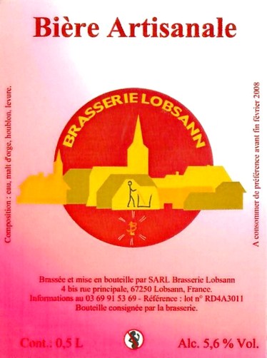 Etiquette BRASSERIE LOBSANN 70