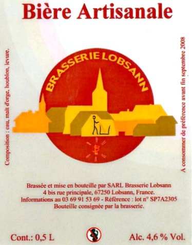 Etiquette BRASSERIE LOBSANN 71