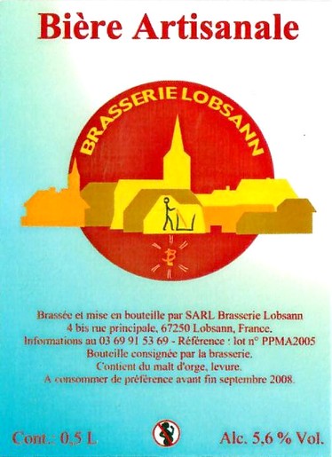 Etiquette BRASSERIE LOBSANN 73