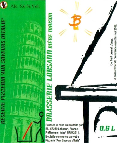 Etiquette BRASSERIE LOBSANN 89