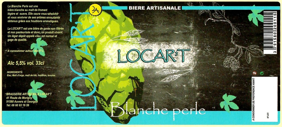 Etiquette BRASSERIE LOCAR'T 06