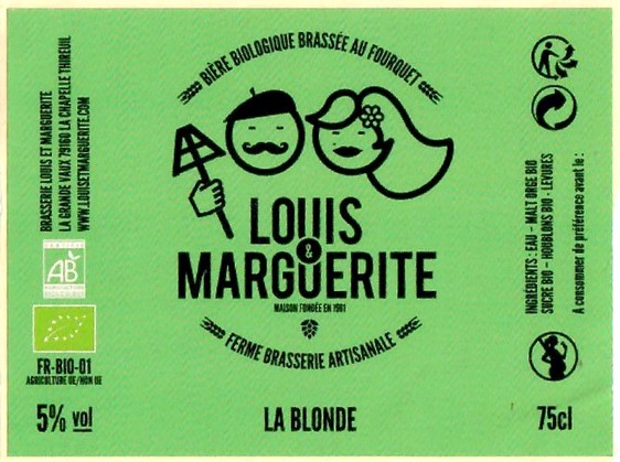 Etiquette BRASSERIE LOUIS ET MARGUERITE 01