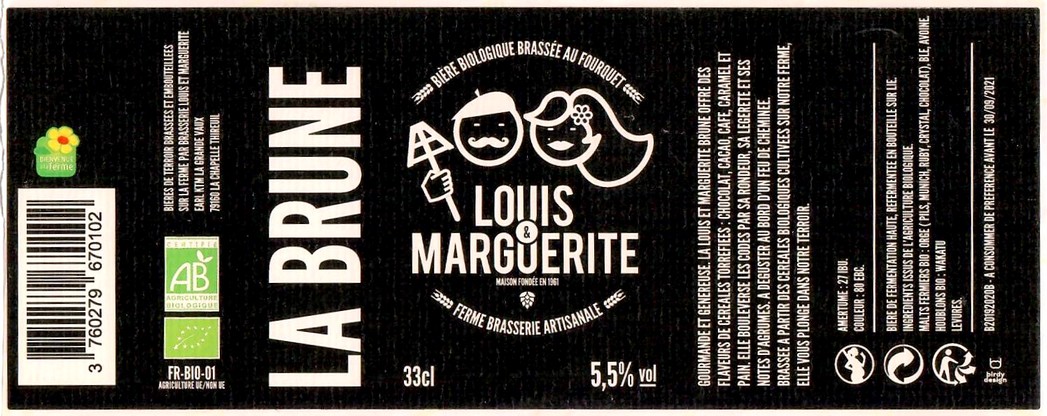 Etiquette BRASSERIE LOUIS ET MARGUERITE 05