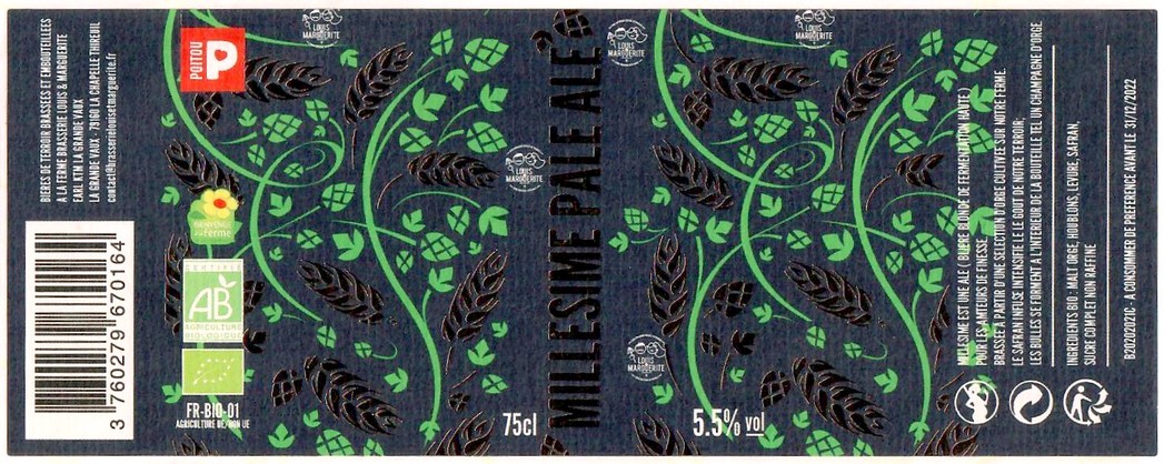 Etiquette BRASSERIE LOUIS ET MARGUERITE 07