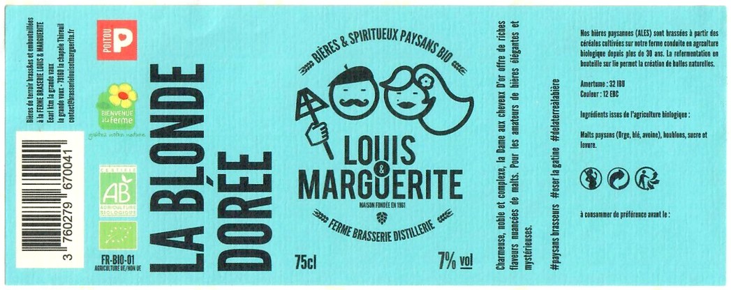 Etiquette BRASSERIE LOUIS ET MARGUERITE 13