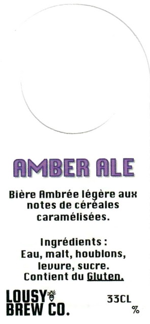 Etiquette BRASSERIE LOUSY BREW CO 03