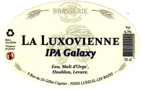 Etiquette BRASSERIE LUXOVIENNE 02