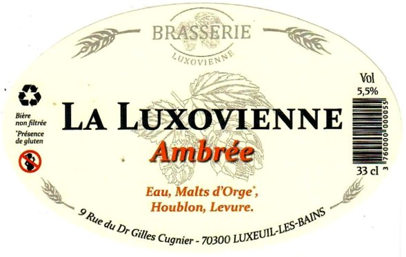 Etiquette BRASSERIE LUXOVIENNE 03