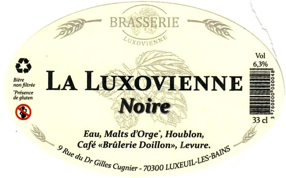 Etiquette BRASSERIE LUXOVIENNE 04