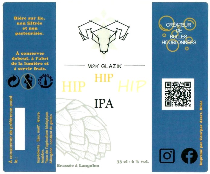 Etiquette BRASSERIE M2K GLAZIK 01