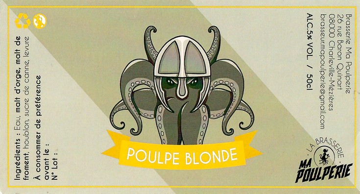 Etiquette BRASSERIE MA POULPERIE 02