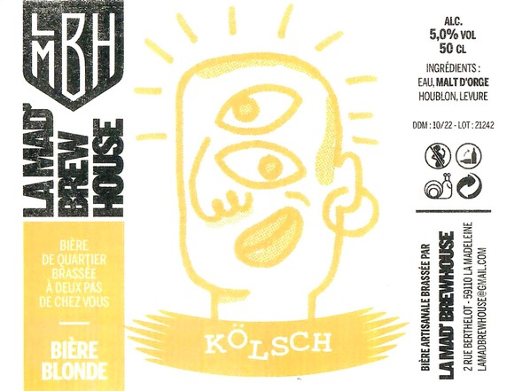 Etiquette BRASSERIE MAD BREWHOUSE 06