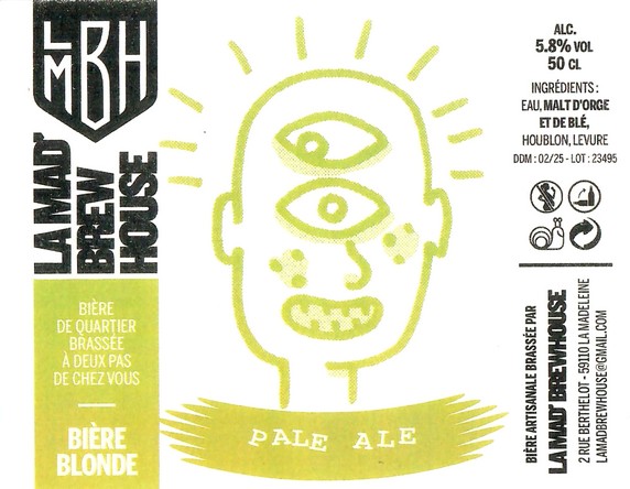 Etiquette BRASSERIE MAD BREWHOUSE 07