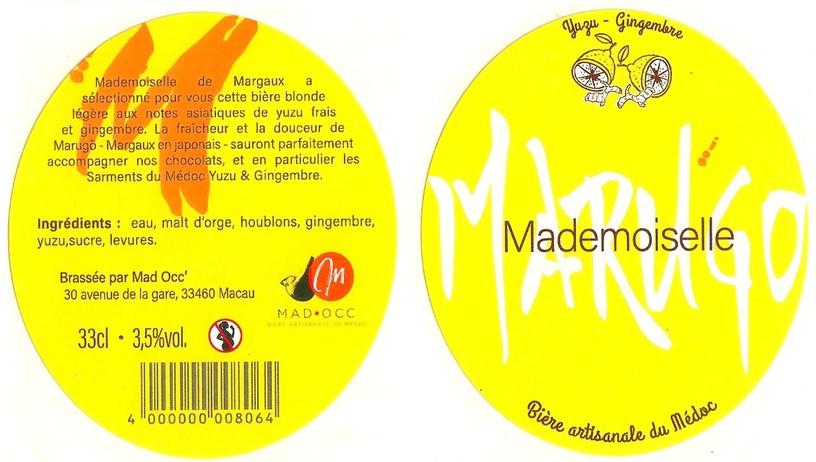 Etiquette BRASSERIE MAD OCC 06