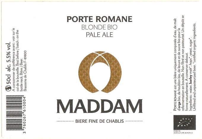 Etiquette BRASSERIE MADDAM 03