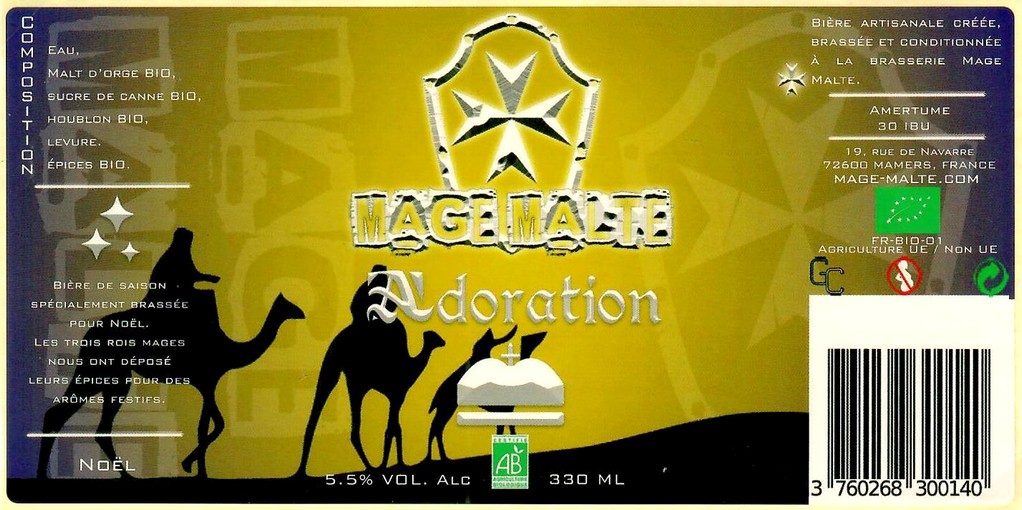 Etiquette BRASSERIE MAGE MALTE 07