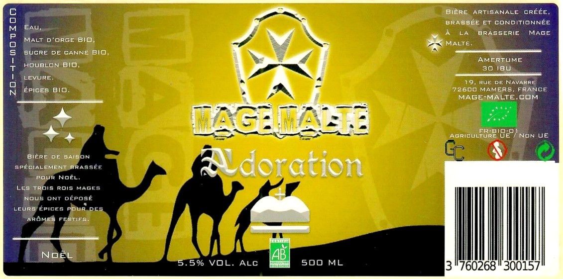 Etiquette BRASSERIE MAGE MALTE 08