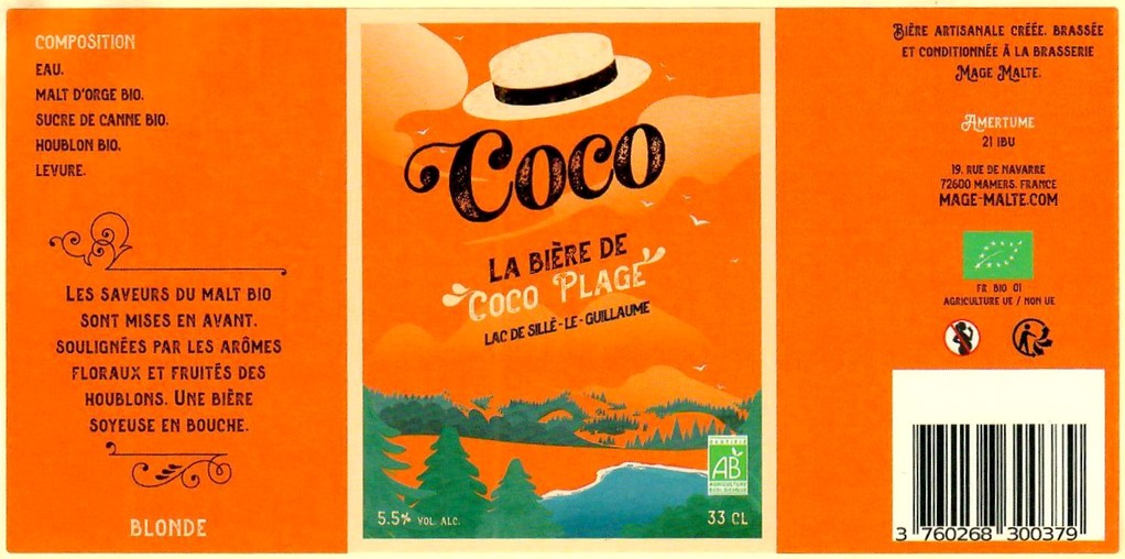 Etiquette BRASSERIE MAGE MALTE 31