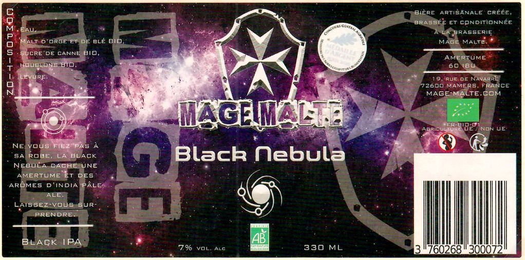 Etiquette BRASSERIE MAGE MALTE 37