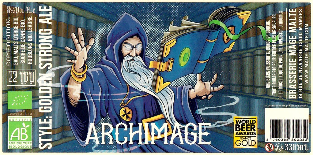 Etiquette BRASSERIE MAGE MALTE 54