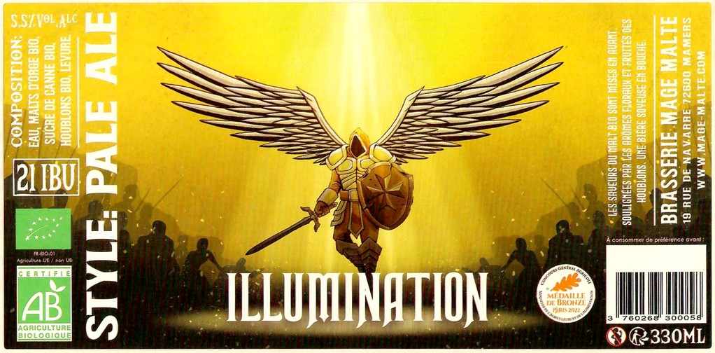 Etiquette BRASSERIE MAGE MALTE 58