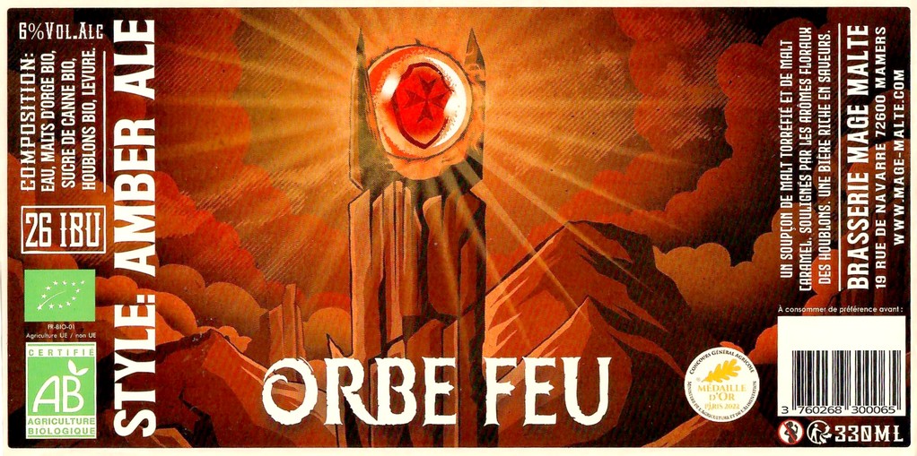 Etiquette BRASSERIE MAGE MALTE 59