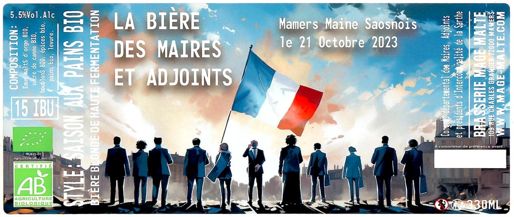 Etiquette BRASSERIE MAGE MALTE 64