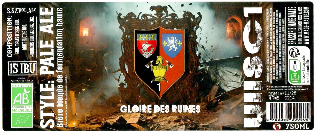 Etiquette BRASSERIE MAGE MALTE 71