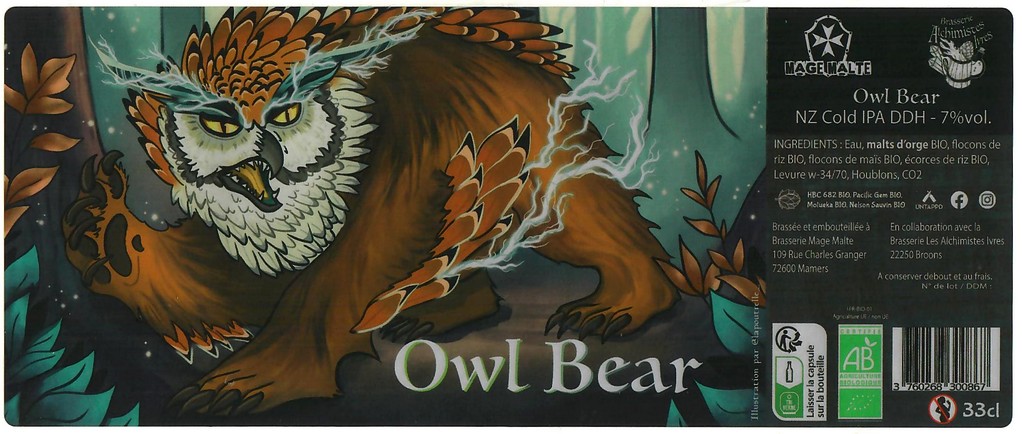 Etiquette BRASSERIE MAGE MALTE 72