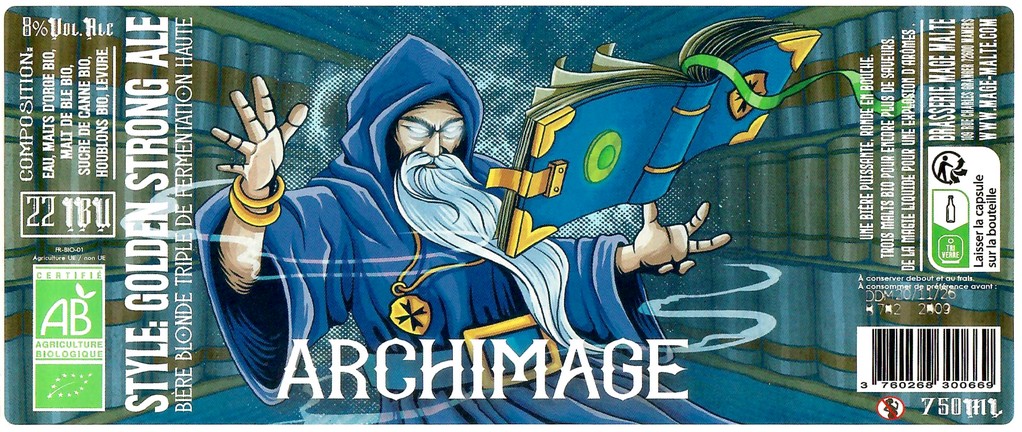 Etiquette BRASSERIE MAGE MALTE 77