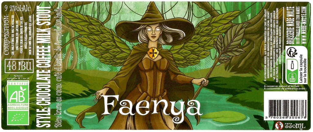 Etiquette BRASSERIE MAGE MALTE 78